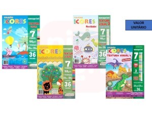 Bloco EcoCores Textura Visual - 180g 36Fls (SORTIDOS)