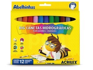Canetinha Hidrográfica 12 Cores BIG - Acrilex