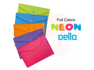 Pasta C/ Botão Horizontal Envelope A4 Full Color pink